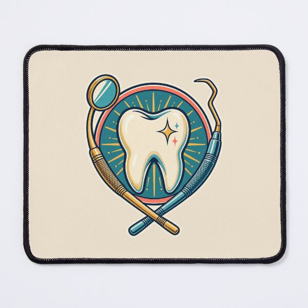 Item preview, Dentist Gift – Retro Tooth and Dental Tools Design designed and sold by astersgraphics.