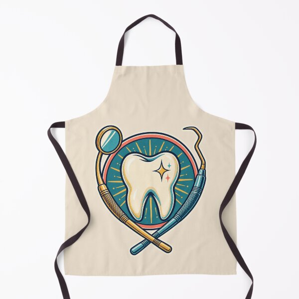 Item preview, Dentist Gift – Retro Tooth and Dental Tools Design designed and sold by astersgraphics.