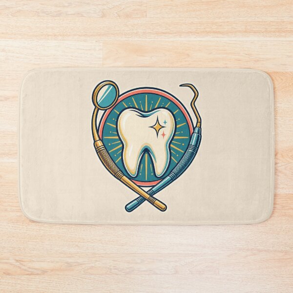 Item preview, Dentist Gift – Retro Tooth and Dental Tools Design designed and sold by astersgraphics.