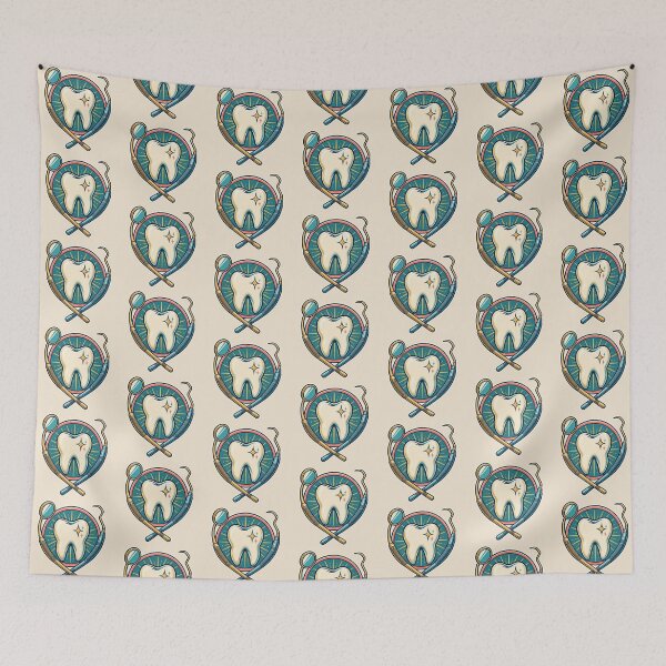 Item preview, Dentist Gift – Retro Tooth and Dental Tools Design designed and sold by astersgraphics.