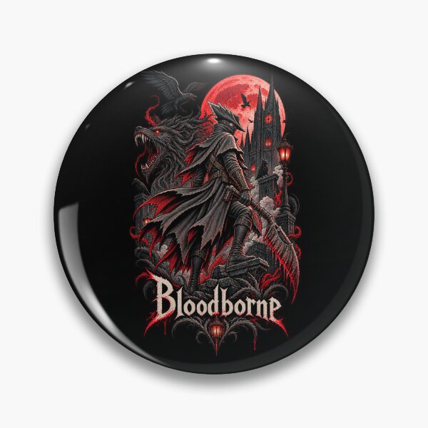 Item preview, Bloodborne Hunter – Gothic Blood Moon designed and sold by Pandaburba.