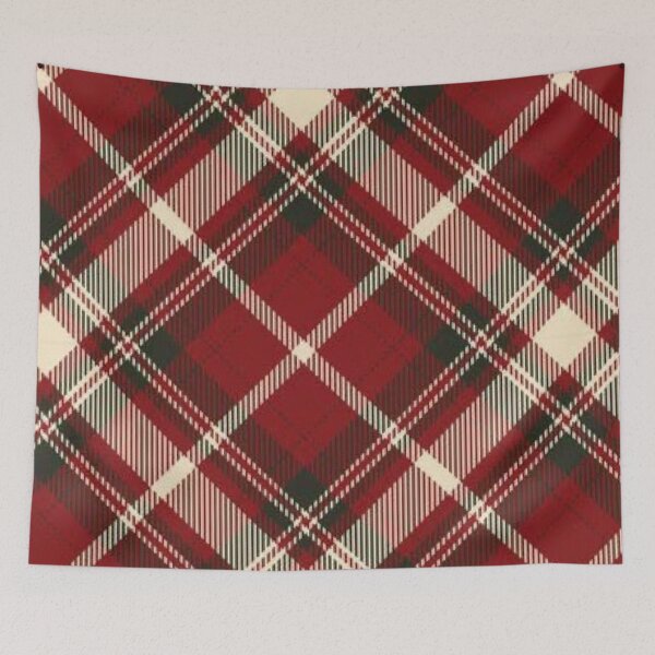 Item preview, Red Diagonal Tartan Plaid — Classic Christmas Seamless Pattern designed and sold by LYAN-STORE.