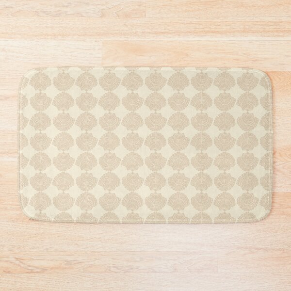 Item preview, Soft and soothing scallop on warm neutral beige and cream designed and sold by LisaLeQuelenec.
