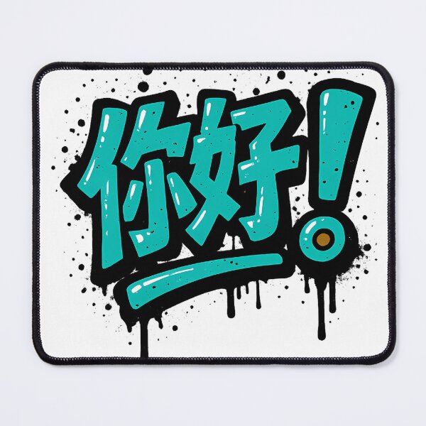 Item preview, Chinese Ni Hao Graffiti Typography Urban Streetwear Art designed and sold by DesignArtist.ia.