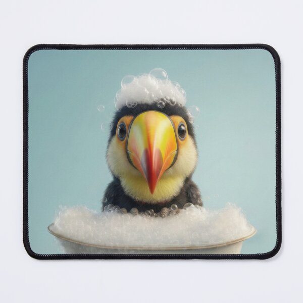 Item preview, Baby Toucan Bubble Bath Cute Nursery Bathroom Wall Art designed and sold by LazyOwlStore.