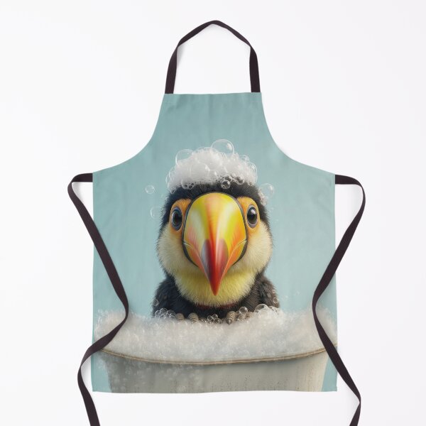Item preview, Baby Toucan Bubble Bath Cute Nursery Bathroom Wall Art designed and sold by LazyOwlStore.