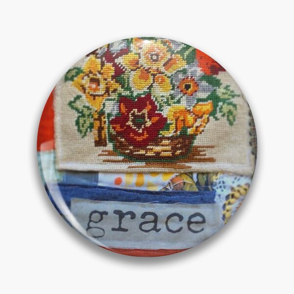 Item preview, Fabric Art Prayer Flag Printed Graphic - Grace. designed and sold by Sister Jo Bangles.