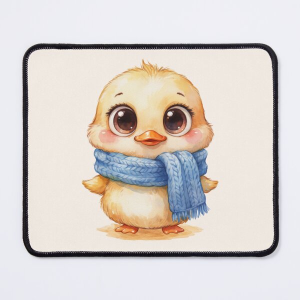 Item preview, Cute Baby Duckling in Blue Scarf – Whimsical Watercolor Animal. designed and sold by SaraSumi.