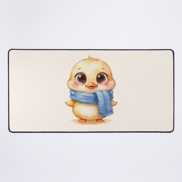 Item preview, Cute Baby Duckling in Blue Scarf – Whimsical Watercolor Animal.  designed and sold by SaraSumi.