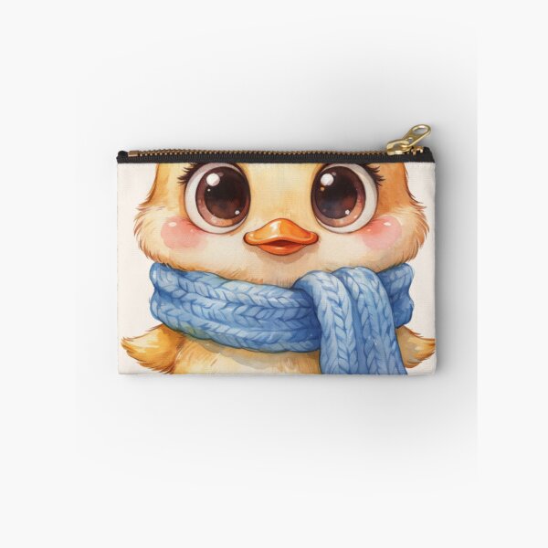 Item preview, Cute Baby Duckling in Blue Scarf – Whimsical Watercolor Animal.  designed and sold by SaraSumi.