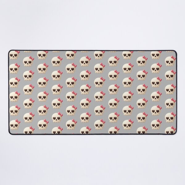 Item preview, Happy Little Skull With Pink Bow & Heart Eyes designed and sold by deisgnsbyshane.