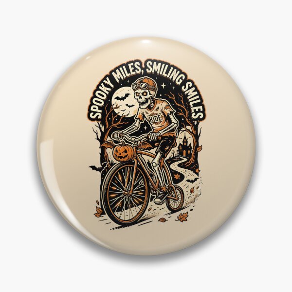 Item preview, Spooky miles, smiling smiles - Halloween for bikers designed and sold by ParadoxParadox.