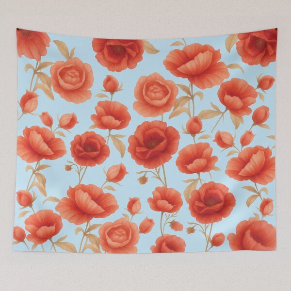 Item preview, Vintage watercolor poppies designed and sold by DesignAndGifts.