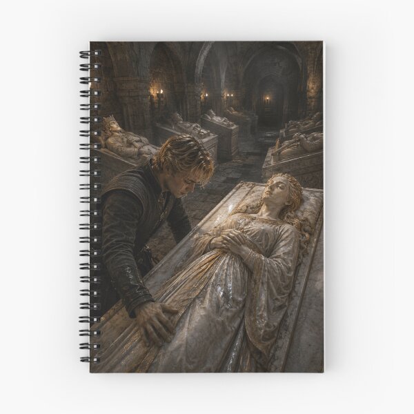 Item preview, Mourning Prince in the Royal Crypt | Gothic Medieval Tomb Art | Dark Fantasy Wall Art designed and sold by Element Horizon Studio.