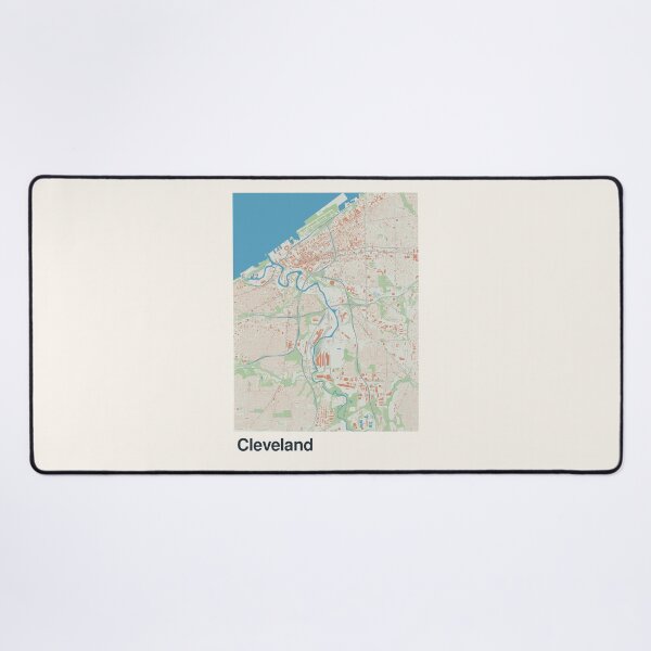 Item preview, Cleveland Minimalistic Map Art designed and sold by MapsNerd.