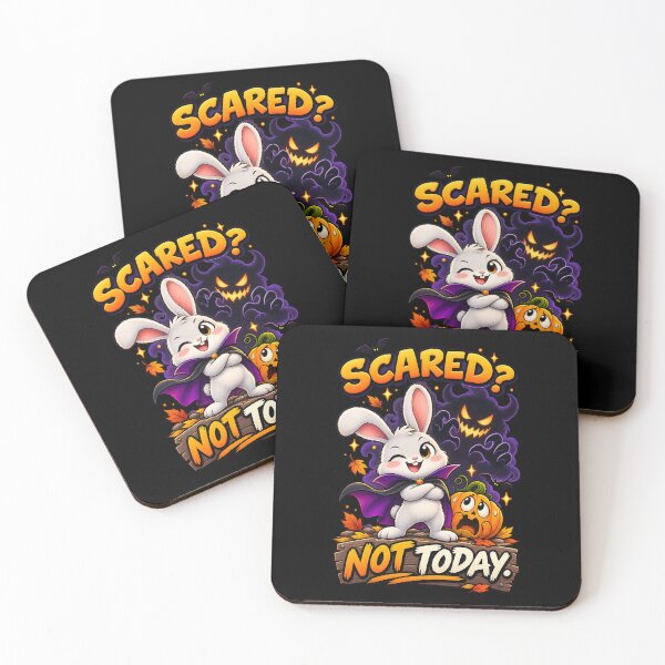 Item preview, Scared Not Today Funny Halloween Bunny designed and sold by Yomere.