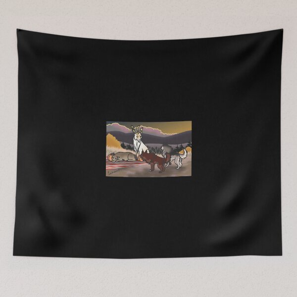 Item preview, Fantasy Animal Gathering in Autumn Landscape designed and sold by Catsi-Nook-Art.