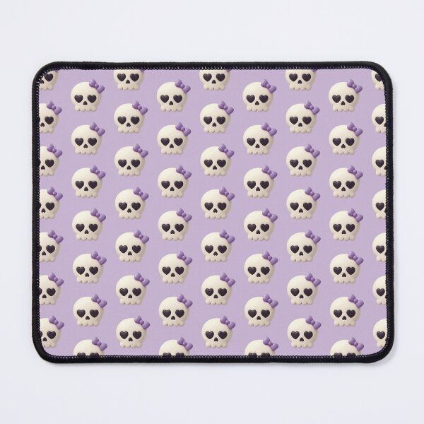 Item preview, Happy Little Skull With Purple Bow & Heart Eyes designed and sold by deisgnsbyshane.