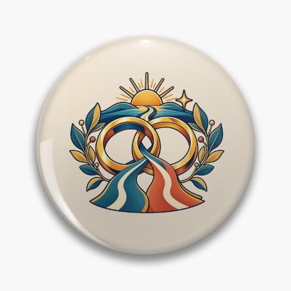 Item preview, Wedding Gift – Interlocking Rings and Shared Journey Design designed and sold by astersgraphics.