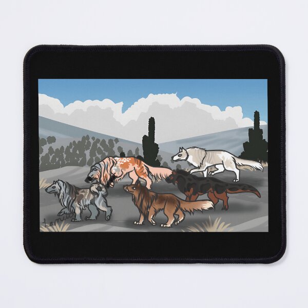 Item preview, Colorful Pack of Wolves in Nature designed and sold by Catsi-Nook-Art.