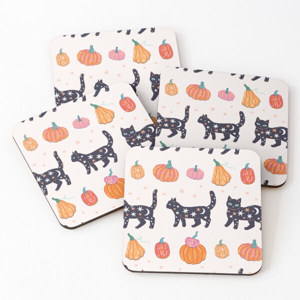 Item preview, Celestial Black Cat Parade Pumpkin Stripe designed and sold by CarlyWatts.