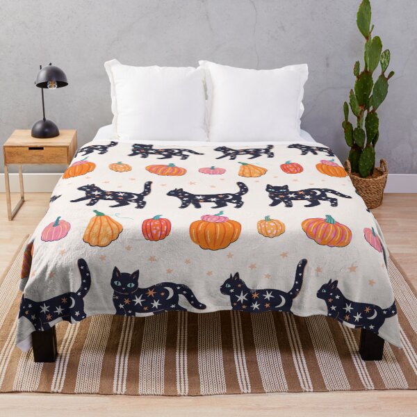 Item preview, Celestial Black Cat Parade Pumpkin Stripe designed and sold by CarlyWatts.