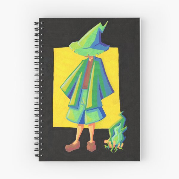 Item preview, DnD simple nature wizard illustration designed and sold by NineRavensArt.