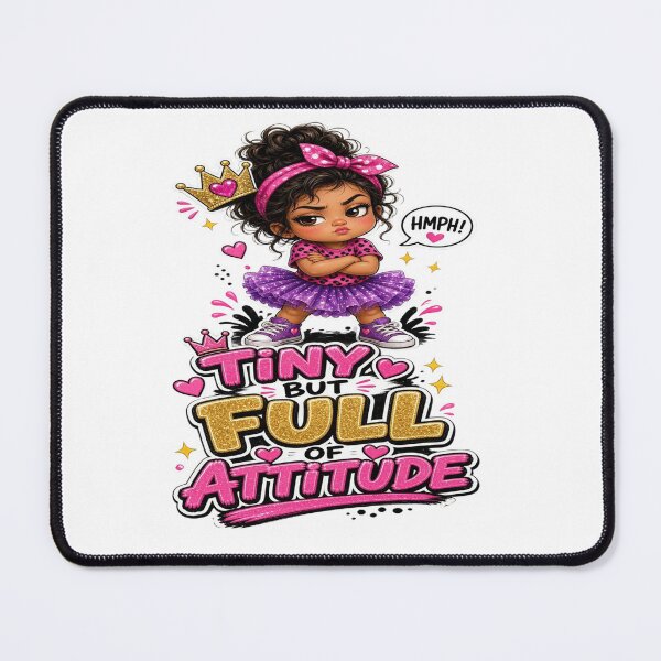 Item preview, Tiny But Full Of Attitude - Sassy Princess Girl Graphic designed and sold by Sushikidsntoddlers.