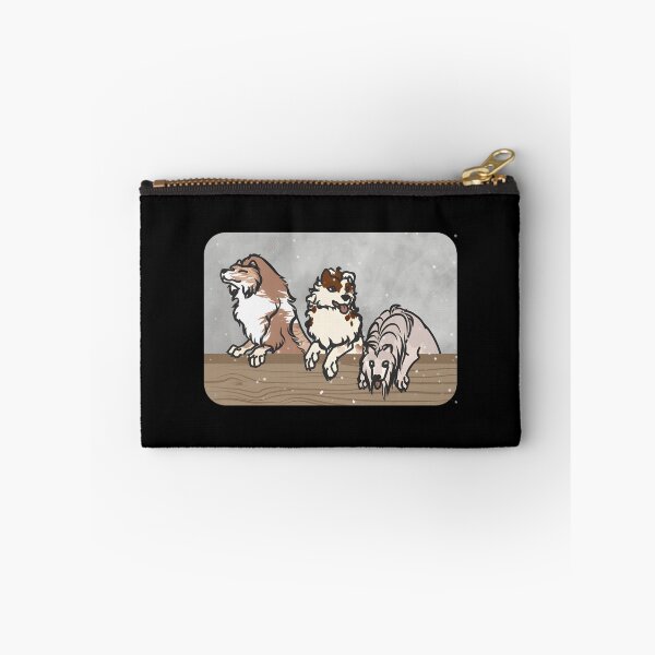 Item preview, Playful Dogs Grouping on a Fence designed and sold by Catsi-Nook-Art.