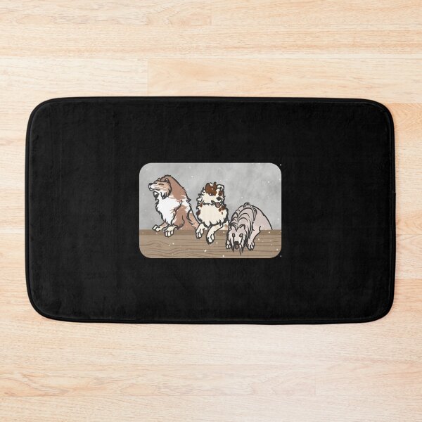 Item preview, Playful Dogs Grouping on a Fence designed and sold by Catsi-Nook-Art.