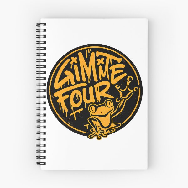 Item preview, Gimme Four Frog Graffiti Typography Urban Streetwear Badge designed and sold by DesignArtist.ia.