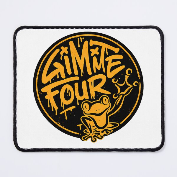 Item preview, Gimme Four Frog Graffiti Typography Urban Streetwear Badge designed and sold by DesignArtist.ia.