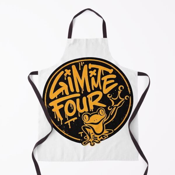 Item preview, Gimme Four Frog Graffiti Typography Urban Streetwear Badge designed and sold by DesignArtist.ia.