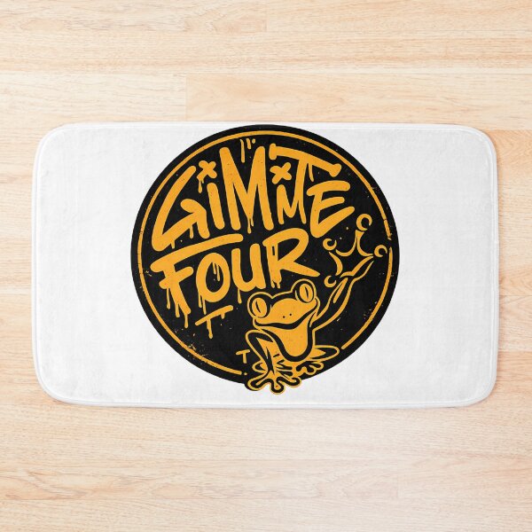 Item preview, Gimme Four Frog Graffiti Typography Urban Streetwear Badge designed and sold by DesignArtist.ia.