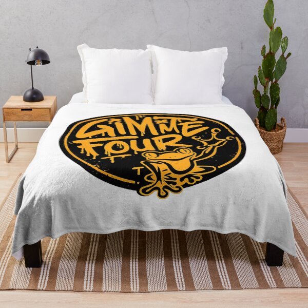 Item preview, Gimme Four Frog Graffiti Typography Urban Streetwear Badge designed and sold by DesignArtist.ia.