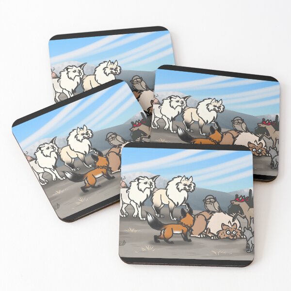 Item preview, Whimsical Animal Gathering in Nature designed and sold by Catsi-Nook-Art.