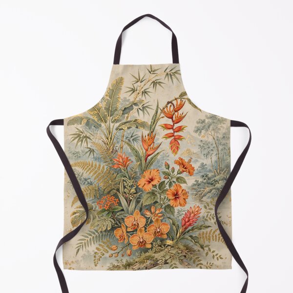 Item preview, Vintage Tropical Botanical Illustration Golden Earthy Tones designed and sold by Jozefin's Studio.