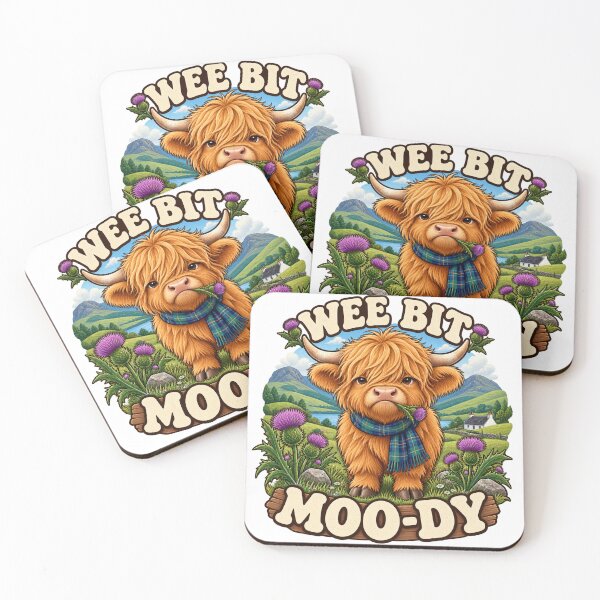 Item preview, Wee Bit Moo-dy Highland Cow designed and sold by The Murcian Path.