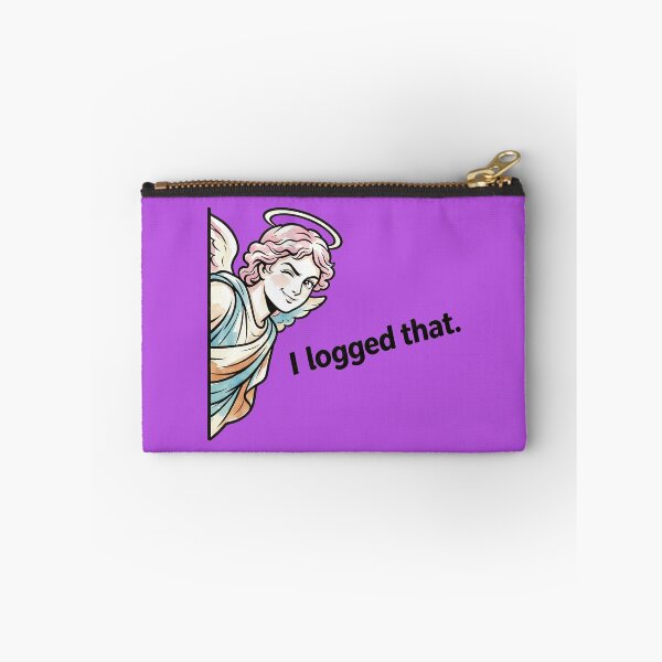 Item preview, I Logged That - Funny Winking Guardian Angel Meme Religious Parody Art designed and sold by designer14years.