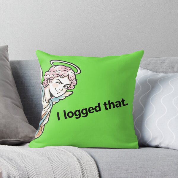 Item preview, I Logged That - Funny Winking Guardian Angel Meme Religious Parody Art designed and sold by designer14years.