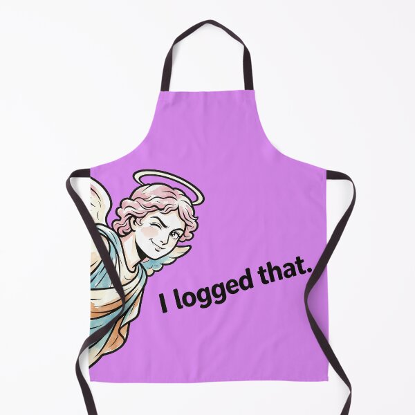 Item preview, I Logged That - Funny Winking Guardian Angel Meme Religious Parody Art designed and sold by designer14years.