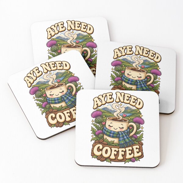 Item preview, Aye Need Coffee Scottish Design designed and sold by The Murcian Path.