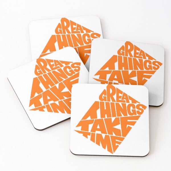 Item preview, Great Things Take Time - Orange Diamond Typography Streetwear designed and sold by DesignArtist.ia.