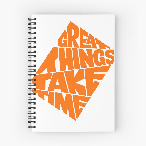 Artikelvorschau, Großartige Dinge brauchen Zeit – Orange Diamond Typografie Streetwear entworfen und verkauft von DesignArtist.ia.