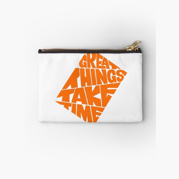 Item preview, Great Things Take Time - Orange Diamond Typography Streetwear designed and sold by DesignArtist.ia.
