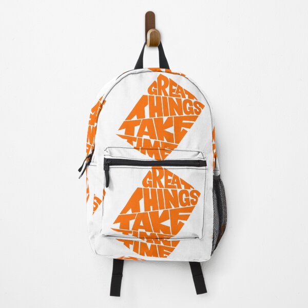 Item preview, Great Things Take Time - Orange Diamond Typography Streetwear designed and sold by DesignArtist.ia.