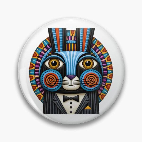 Item preview, T-Shirt - Sticker - Dapper Rabbit Geometric Portrait designed and sold by ForeverPrintsOK.