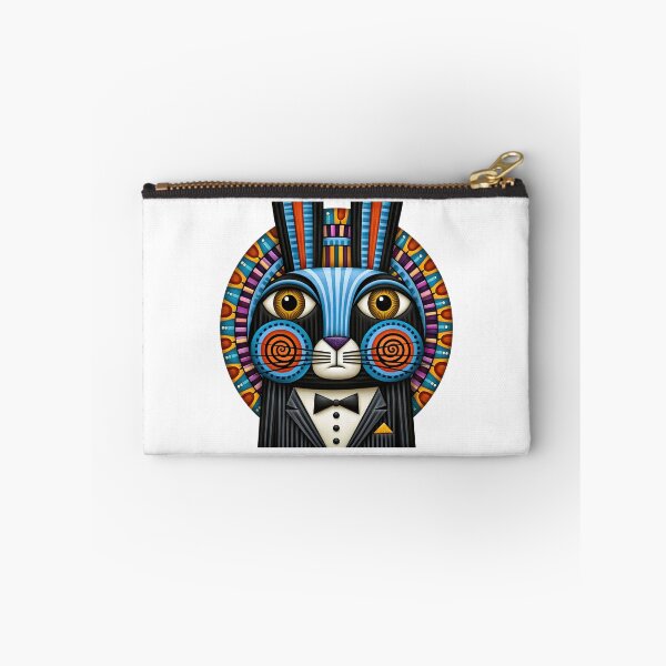 Item preview, T-Shirt - Sticker - Dapper Rabbit Geometric Portrait designed and sold by ForeverPrintsOK.