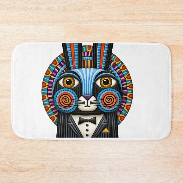 Item preview, T-Shirt - Sticker - Dapper Rabbit Geometric Portrait designed and sold by ForeverPrintsOK.