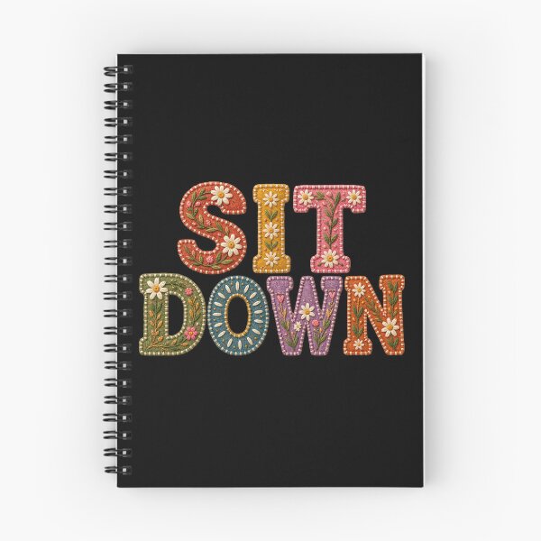 Item preview, SIT DOWN | Boho Patchwork Embroidered look| Cushion Cover designed and sold by CrazyAlpaca101.